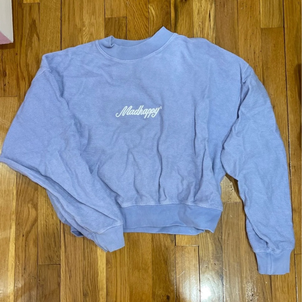 Madhappy Signature Crop Crewneck Sweatshirt